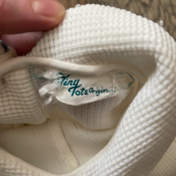 Tiny Tots Original Vintage White Romper - Picture 4 of 7
